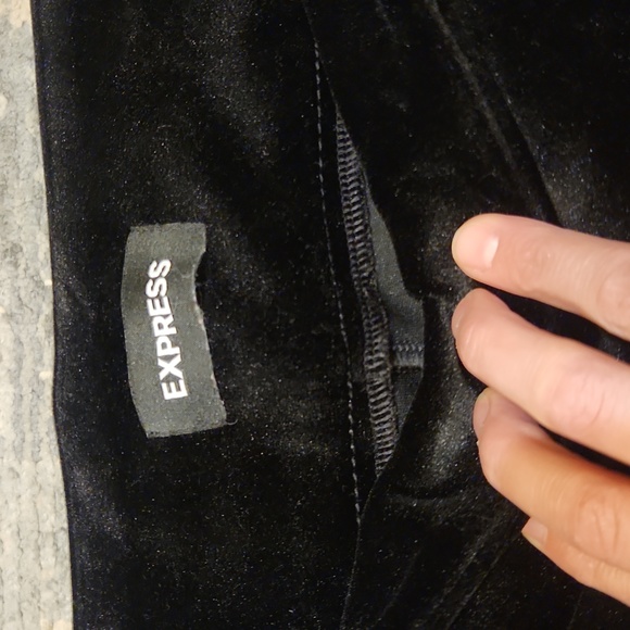 Express women's size small velvet pull on dress pants - Picture 2 of 10
